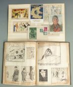 Scrapbook featuring humorous WW2 newspaper cuttings dated September 1939 - March 1940, nineteen 'Our