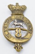 British Army 8th (The King's Liverpool) Regiment of Foot Glengarry badge