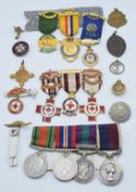Royal Air Force medals including WW2 Defence and War Medals, General Service Medal with Malaya clasp