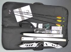 Petron recurve bow, new in case with accessories