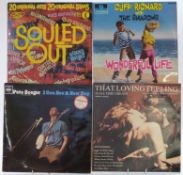 Approximately 130 albums of mixed genres