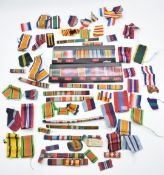 Embroidered cloth panel for the York and Lancaster Regiment, 60 x 62cm, a small collection of