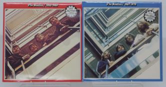 The Beatles - 1962-1996 (077779703609) and 1967-1970 (077779703906) red and blue vinyl, condition