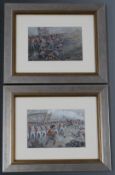 Two gouache paintings depicting the 48th Regiment of Foot (Northamptonshire Regiment) one '