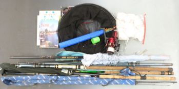Coase fishing equipment, including nets float / ledger rods, Imoto fixed spool and reel and a
