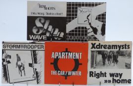 Fourteen singles on independent labels including The Rim Shots (SRP0007) Xdreamysts (GOTS), The Wild