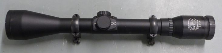 Pecar Berlin Champion 6x45 rifle scope with scope mounts.