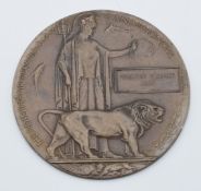 British WW1 Memorial Plaque / Death Penny for Walter Robert May