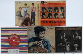 Approximately 70 singles and EPs by the Beatles, The Rolling Stones and Bob Dylan