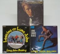 Long John Baldry - three albums including Long John's Blues (WLP1081) record appears Good, cover