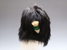 British Army Welsh Guards other ranks bearskin hat, an early EIIR example with interior wicker