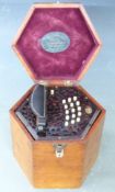 Lachenal & Co 30 key Anglo concertina C/G with rosewood fretworked ends, steel reeds, bone buttons