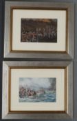 Two gouache paintings depicting the 58th Regiment of Foot (Rutlandshire Regiment), one 'Aboukir