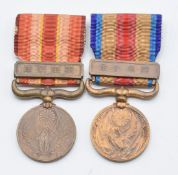Two Japan medals comprising China Incident War Medal and the War with China (1931-1934), both with