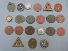 Seven British military badges comprising two silver War badges, three King's badges and two On War