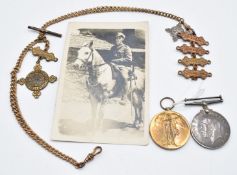 British Army WW1 medal pair comprising War Medal and Victory Medal both named to 2429 Cpl C Wilson