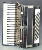 Frontalini Italia 120 bass 1930s piano accordion in black finish in original carry case