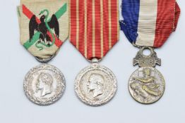 Three French Second Empire medals comprising Expedition to Mexico campaign medal, Italy Campaign