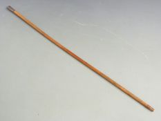 British Army WW1 Royal Engineers hallmarked 1918 silver-topped swagger stick