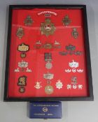 Regimental badges for the Gloucestershire Regiment, 28th Regiment of Foot, 61st Regiment of Foot and