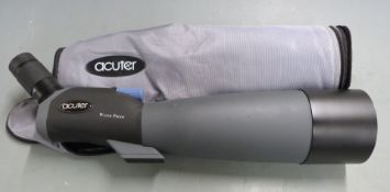 Acuter ST22-67x100A water proof spotting scope D:100mm F:540mm, in original carry case.