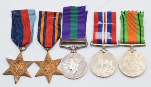 British Army General Service Medal with clasp for Palestine 1945-48 named to 14868086 Driver M F E