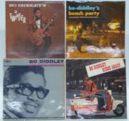 Bo Diddley - four albums including Hey Good Looking (CRL4002), Rides Again (NPL28029), Beach