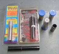 Webley & Scott 12 bore to .410 shotgun conversion sleeve, NVSN together with six 12 bore shotgun