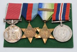 WW1 British Empire Medal group of four for William Taylor Motorman, comprising British Empire