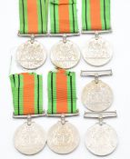 Seven British WW2 Defence Medals
