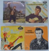 Rock 'n' Roll - twenty one 10 inch records including Elvis Presley, Tommy Steele, Steve Gibson,
