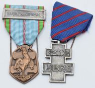 Two French WW2 Liberation medals
