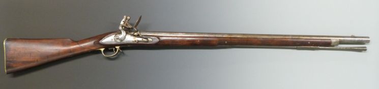 Rea of London for East India Trading Company flintlock musket with named and dated lock, brass