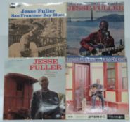 Jesse Fuller - eight albums including San Francisco Bay Blues (SL10166 and LAG574), The Lone Cat (