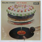 The Rolling Stones - Let It Bleed (SKL 5025) with unused poster, record appears EX, cover VG
