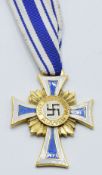 German Third Reich Nazi gold award Mother's Cross