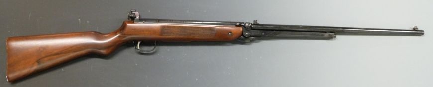 Webley Mark 3 .177 target air rifle with Parker-Hale PH16M adjustable peep sights, semi-pistol