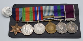 British Army Royal Artillery WW2 and later medals, comprising 1939-1945 Star, Defence Medal, War
