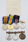 British Army WWI Royal Artillery Military Medal group for 138928 Signaler / Gunner G Barritt