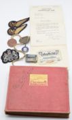 Royal Air Force WW2 medals and ephemera for 1806562 Sgt G J Weedon comprising 1939/1945 Star,