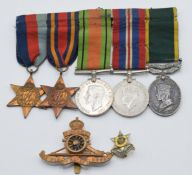 A large collection of medal ribbon indexed cards with attached pieces of ribbon for identification