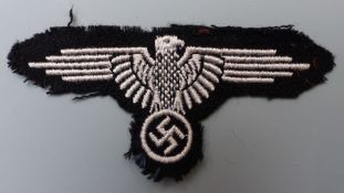 German WW2 Third Reich Waffen SS cloth arm eagle