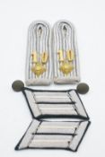 German WW2 Third Reich Werhmacht Infantry officer's shoulder boards for 10th Regiment together