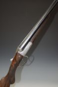 Charles Boswell 12 bore side by side shotgun with engraved lock, trigger guard, underside, thumb