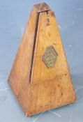 Metronome de Maezel19th or early 20thC wooden cased metronome