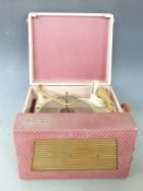 Portadyne 1950s record player with BSR record deck