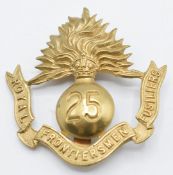 British Army Royal Fusiliers 25th Service Battalion (Frontiersmen) metal hat badge