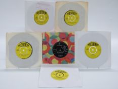 The Symbols - One Fine Girl (DB7459) plus five singles on President, all appear EX