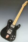 Fender Telecaster custom, Mexico made electric guitar serial no MX2063567, black lacquer finish,