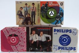 Approximately 150 singles including The Beatles, The Rolling Stones and Buddy Holly